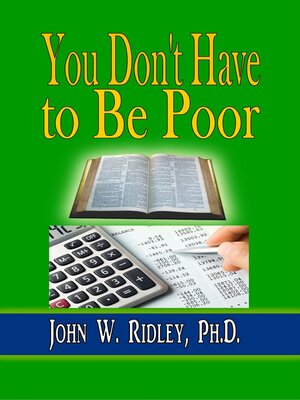 cover image of You Don't Have to Be Poor